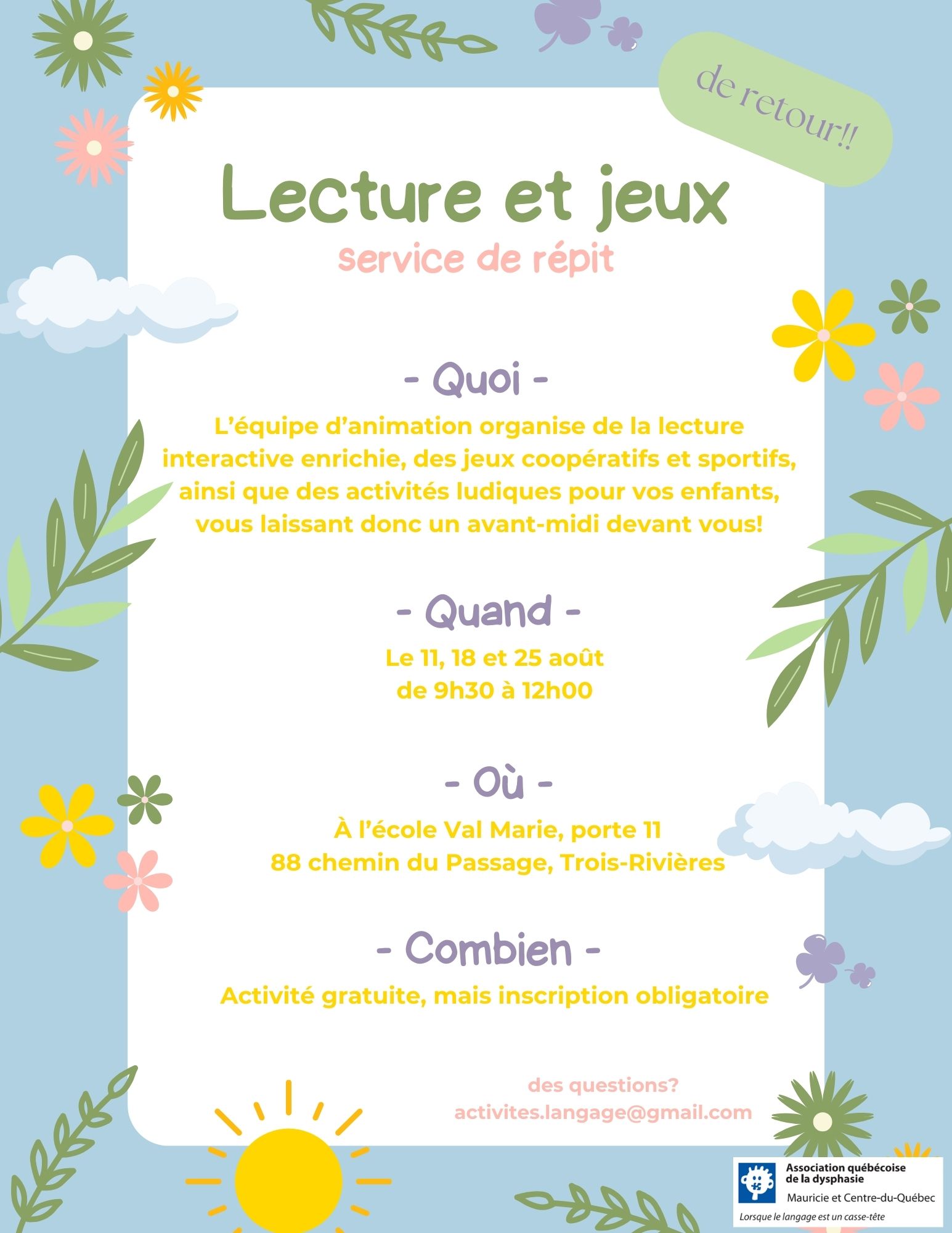 Lecture et jeux