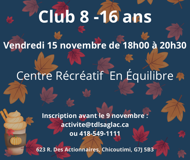 Club 8 à 16 ans
