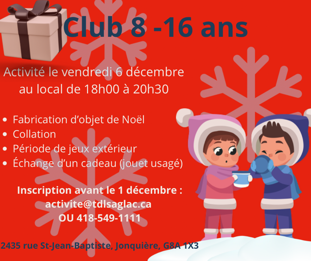 Club 8 à 16 ans